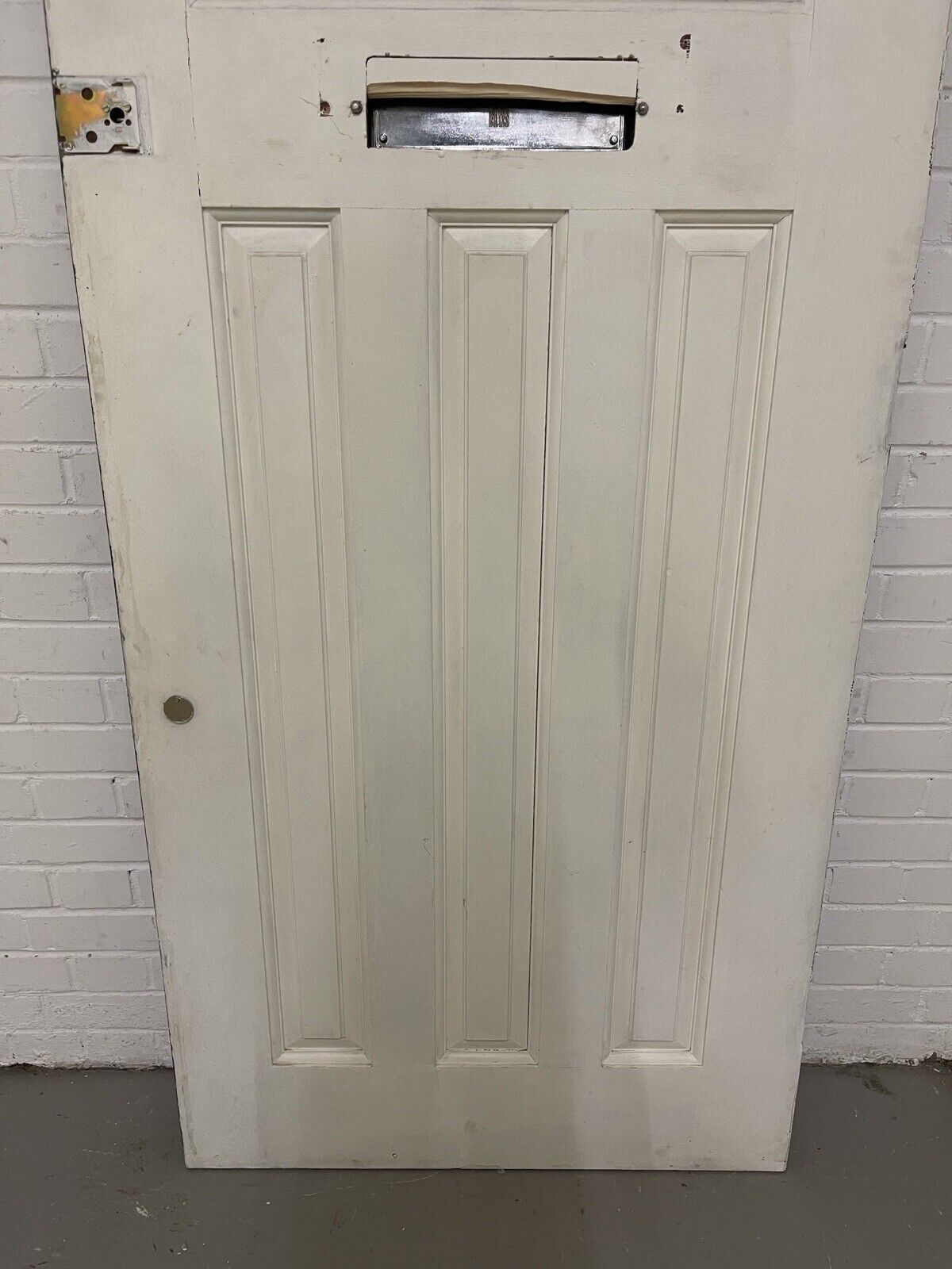 Reclaimed Style Edwardian Leaded Glass Wooden Panel Front Door 2073 x 860mm