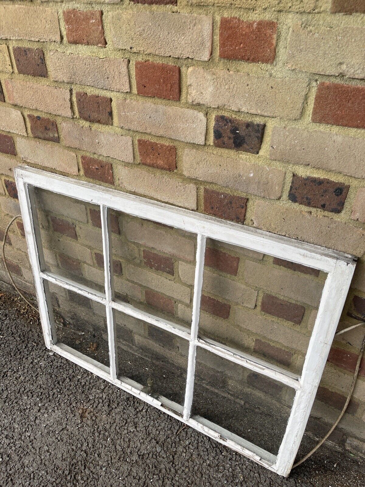 Reclaimed Old Georgian 6 Panel Wooden Window 680 x 910mm