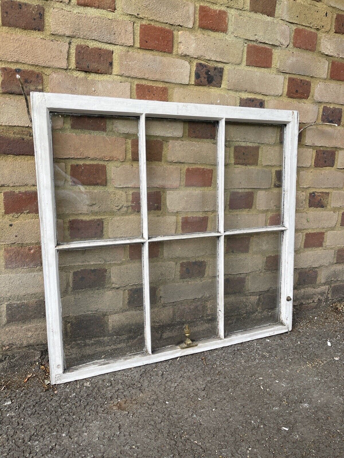 Reclaimed Old Georgian 6 Panel Wooden Window 840 x 775mm