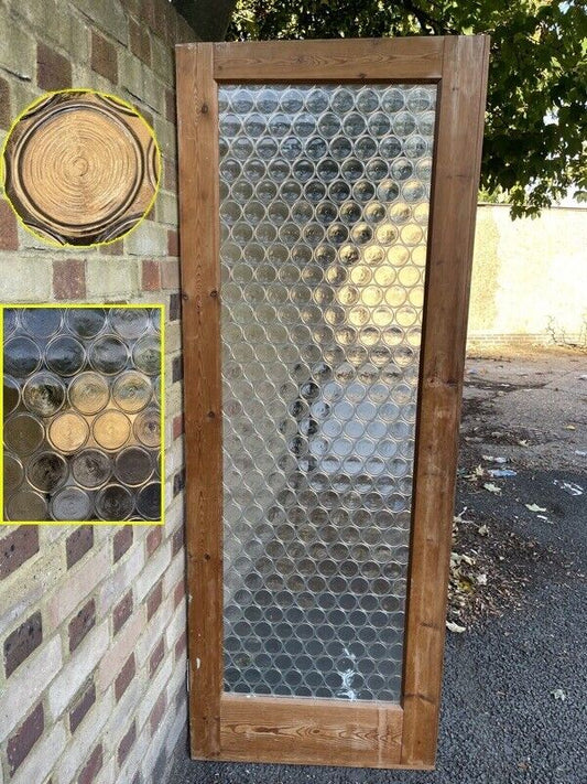 Reclaimed Art Deco Retro Round Glass Internal Door 1913mm 1920mm x 705mm 710mm