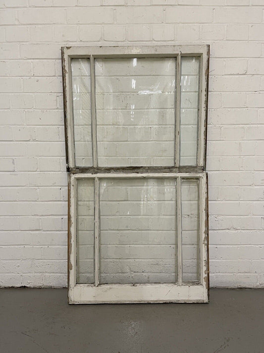 Pair Of Reclaimed Old Edwardian Sash Panel Wooden Window 678 x 580 680 x 624mm