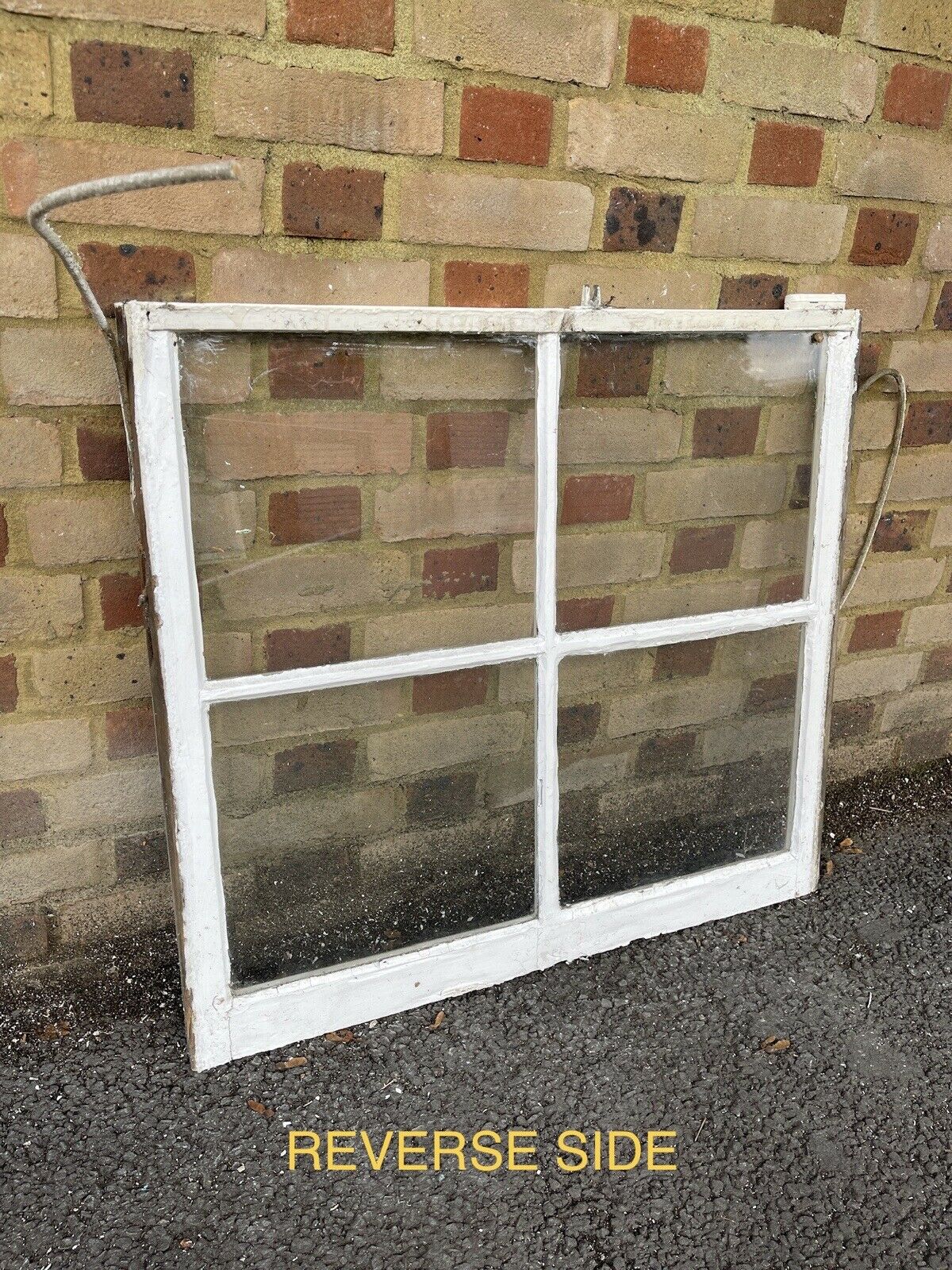 Reclaimed Old Georgian 4 Panel Wooden Window 860 x 785 mm