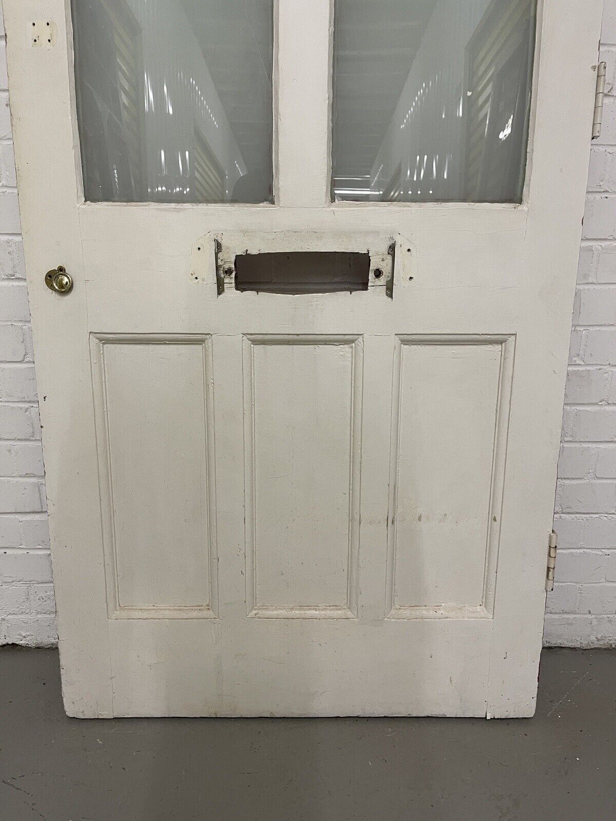 Reclaimed Edwardian Victorian Wooden Panel Front Door 2060 Or 2075 x 860mm