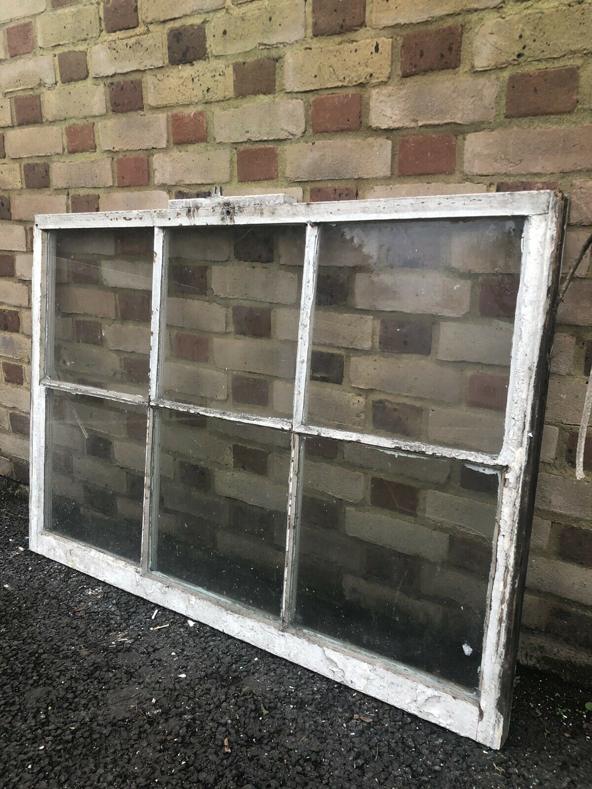 Large Reclaimed Old Georgian 6 Panel Wooden Sash Window