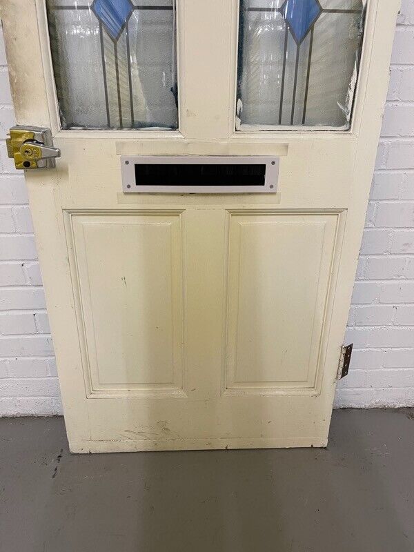 Reclaimed Victorian Wooden Panel External Front Door 2023 x 811mm