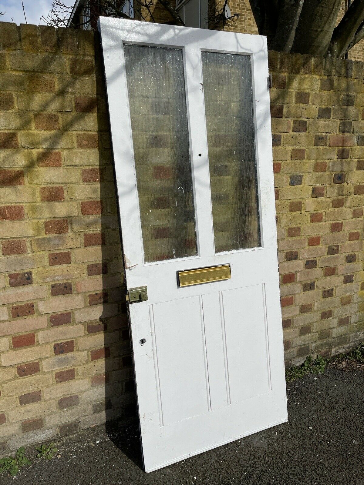 Reclaimed Victorian Wooden Panel External Front Door