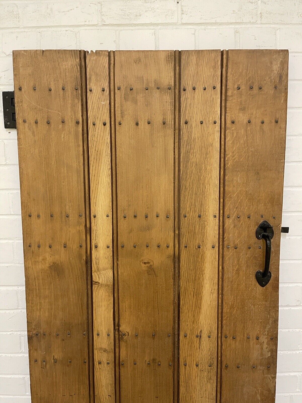 Reclaimed Oak Old Handmade Studded Ledge and Brace door 1840 x 760mm