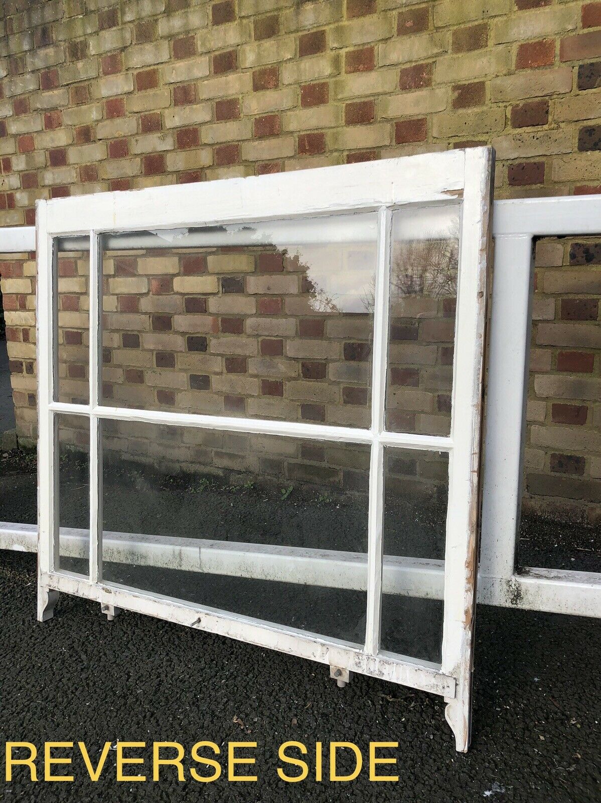 Reclaimed Old Victorian Edwardian Wooden Panel Sash Window 1050 x 1015mm