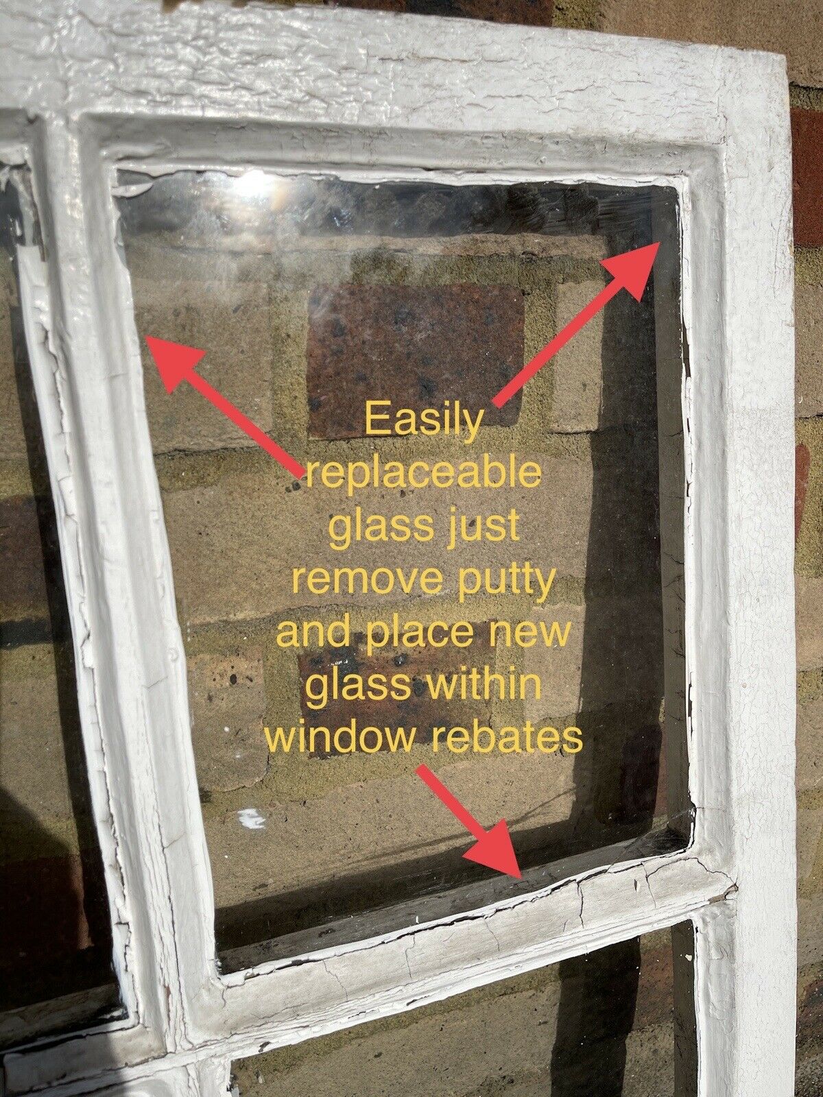 Modern Georgian 4 Panel Wooden Window 563 x 743mm