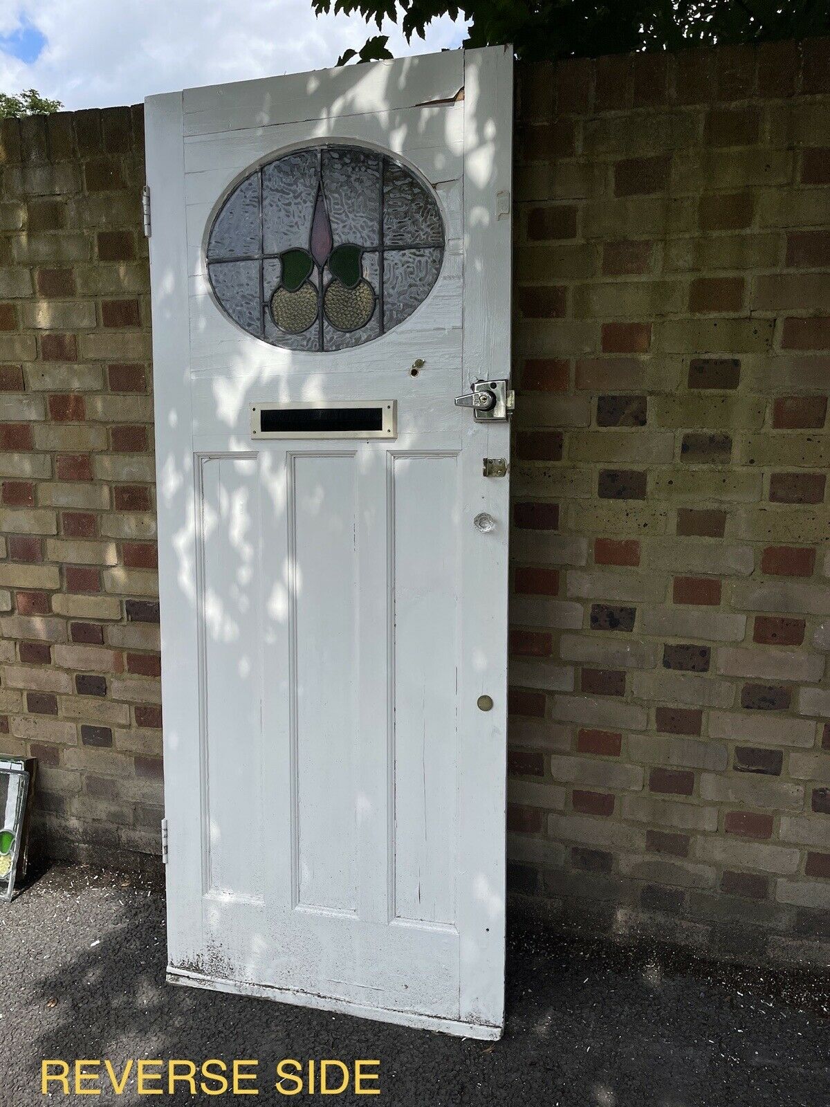 Reclaimed Victorian Edwardian Wooden Panel External Front Door Fanlight Surround