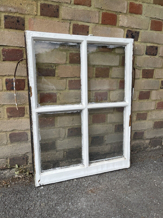 Reclaimed Old Georgian 4 Panel Wooden Window 840 x 640mm