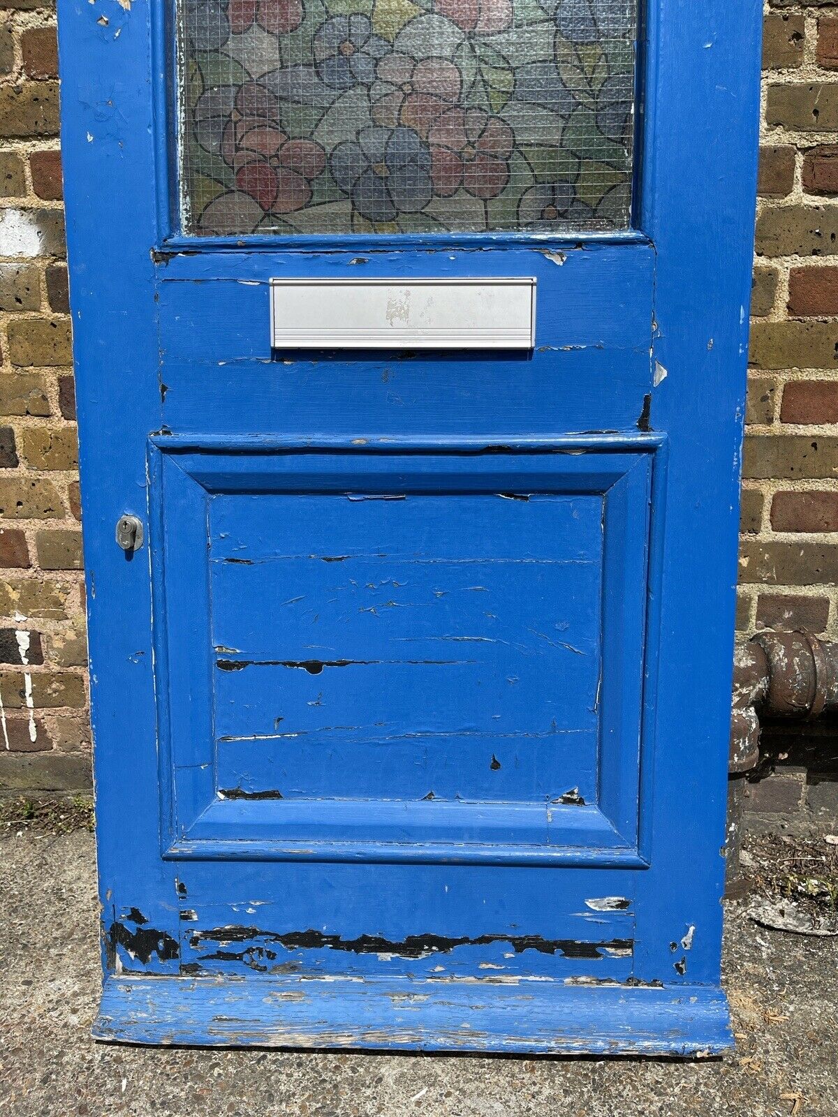 Reclaimed Old Edwardian Victorian Timber Wooden Front Door