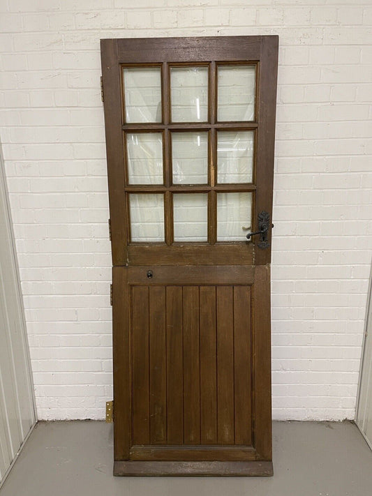 Solid Hardwood External Glass panel Stable Door 1980 X 758mm