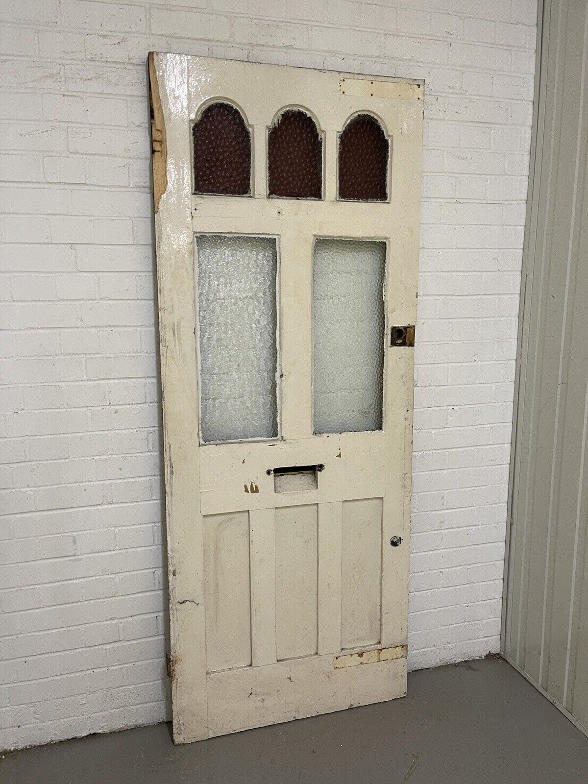 Reclaimed Edwardian Wooden Panel External Front Door 2015 0r 2027 x 810mm