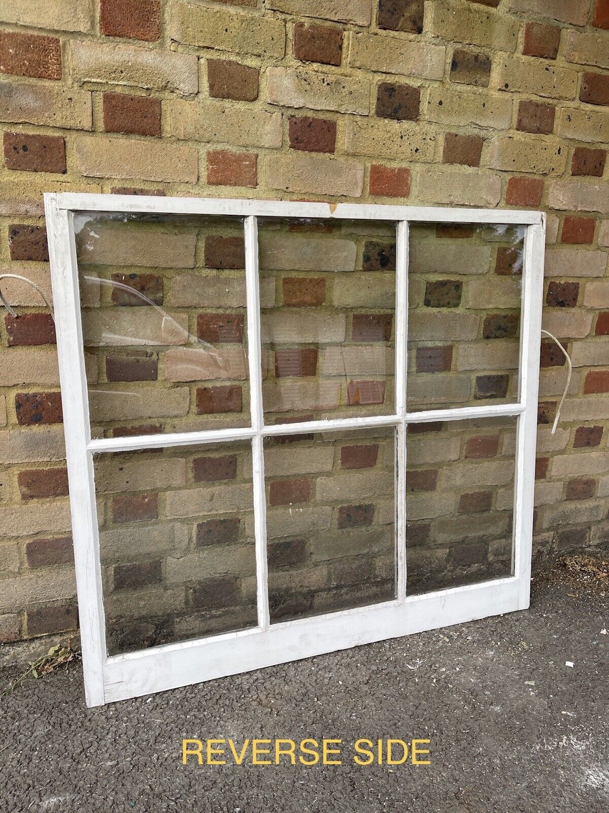 Reclaimed Old Georgian 6 Panel Wooden Window 1076 x 970mm