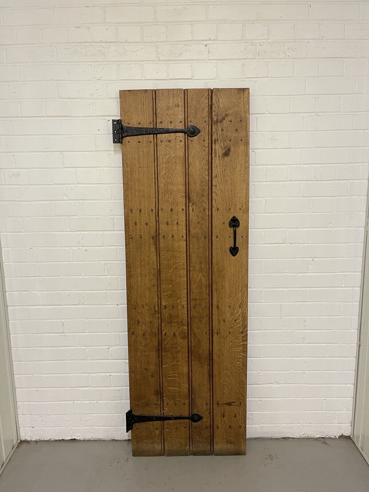 Reclaimed Oak Old Handmade Studded Ledge and Brace door 1800 x 590mm