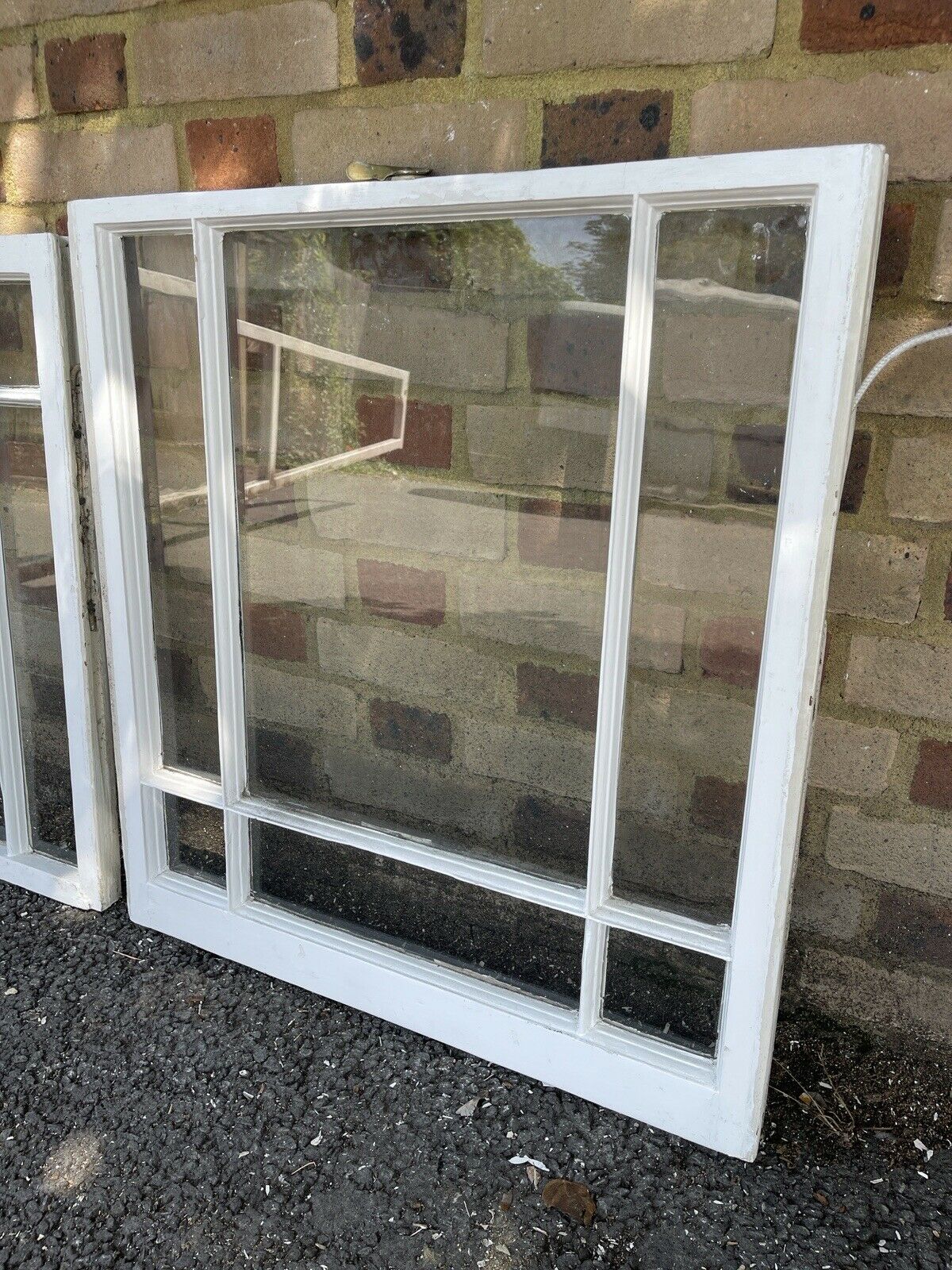 Reclaimed Old Victorian Edwardian Wooden Panel Top and Bottom Sash Window