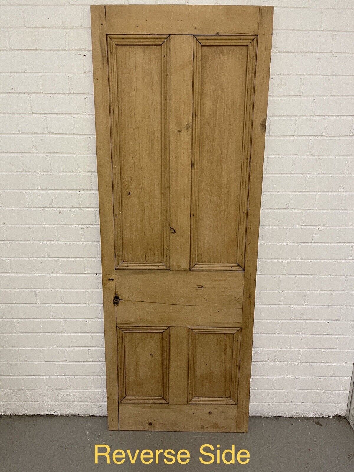 Original Vintage Reclaimed Victorian Pine Internal 4 panel Door 1840 x 675mm