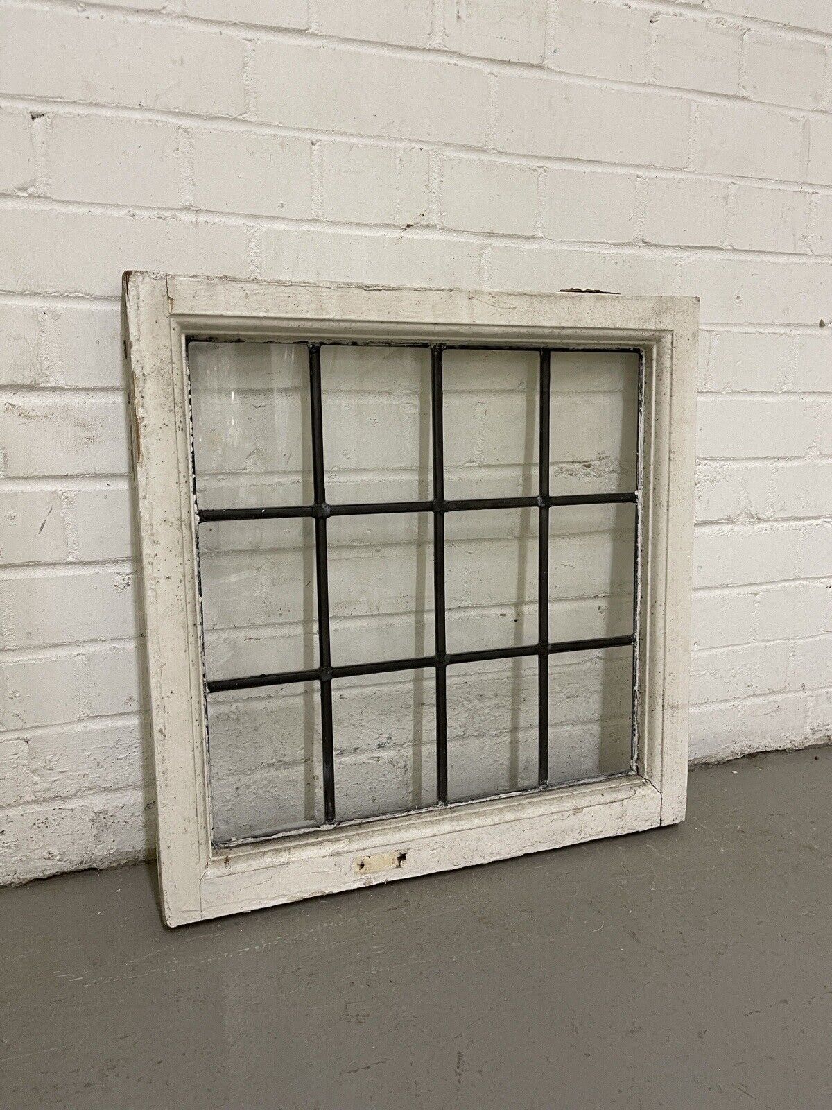 Reclaimed Leaded Light Panel Wooden Windows 560 x 568mm