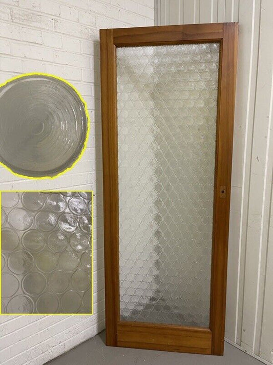 Reclaimed Art Deco Bottle Retro Round Glass Internal Door 1967 x 765mm