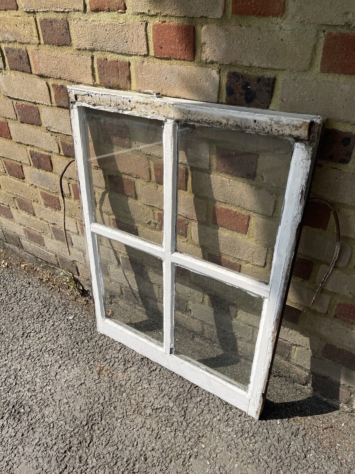 Reclaimed Old Georgian 4 Panel Wooden Window 845 x 640mm