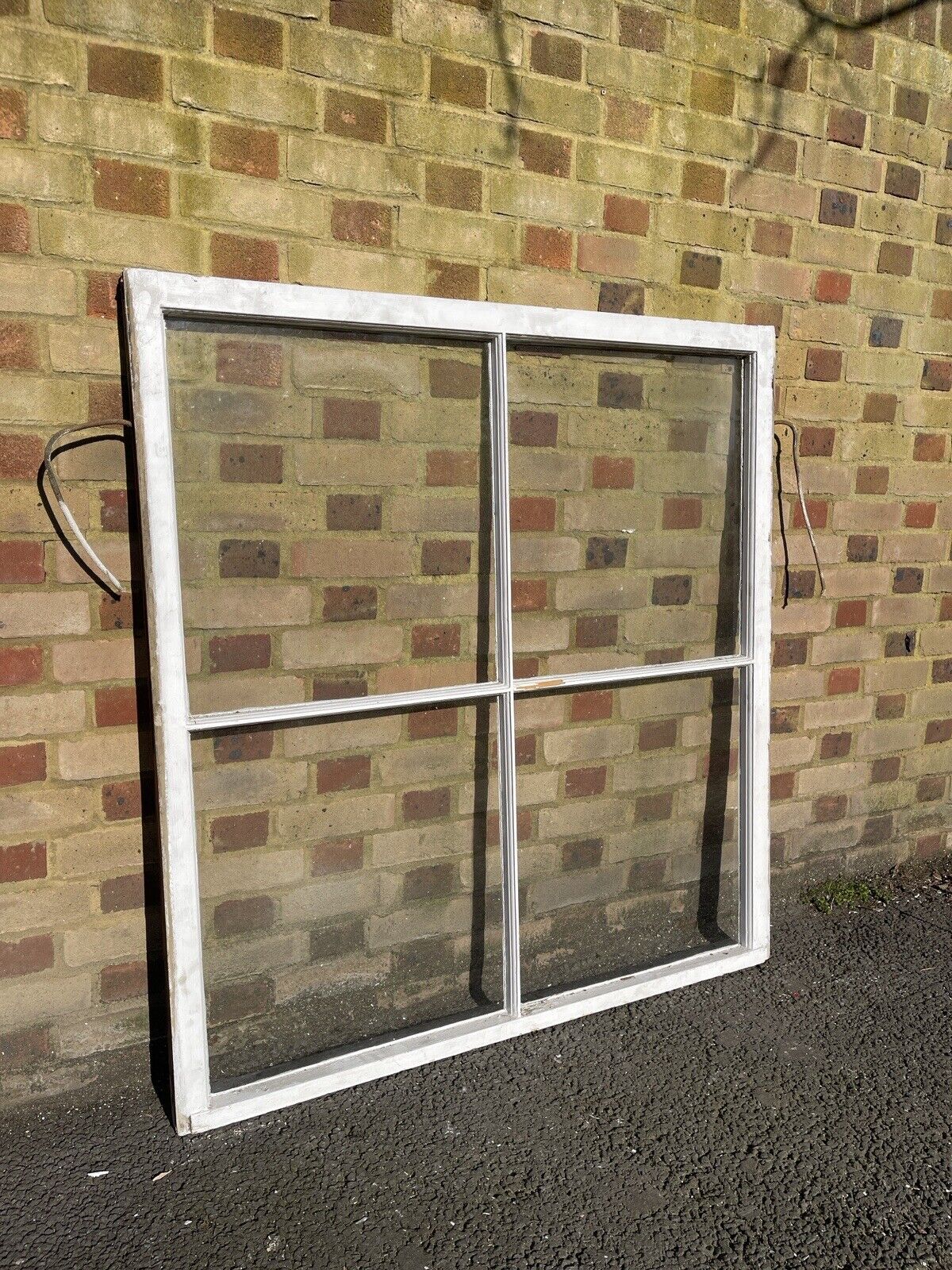 Reclaimed Old Large Georgian 4 Panel Wooden Window 1210 x 1300mm