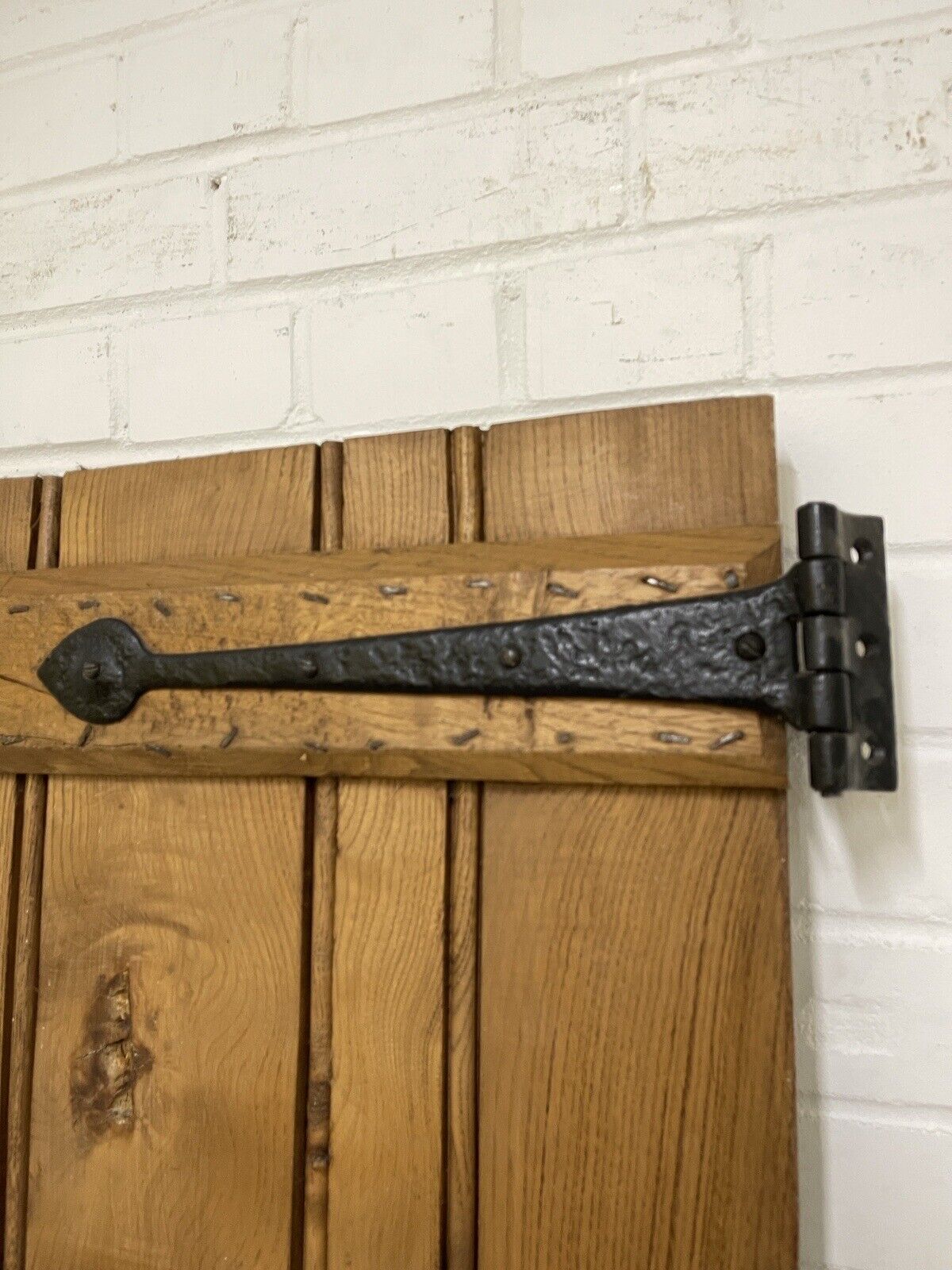Reclaimed Oak Old Handmade Studded Ledge and Brace door 1830 x 752mm