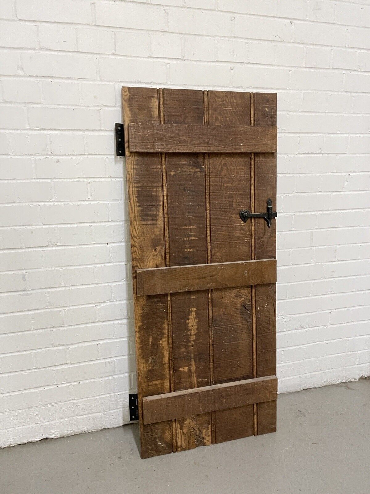 Reclaimed Oak Old Handmade Studded Ledge and Brace door 1300 x 550mm