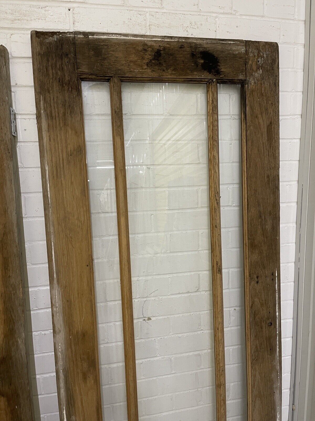 Pair Of Reclaimed Edwardian Wooden Panel External Doors 1870 x 743 1915 x 765mm