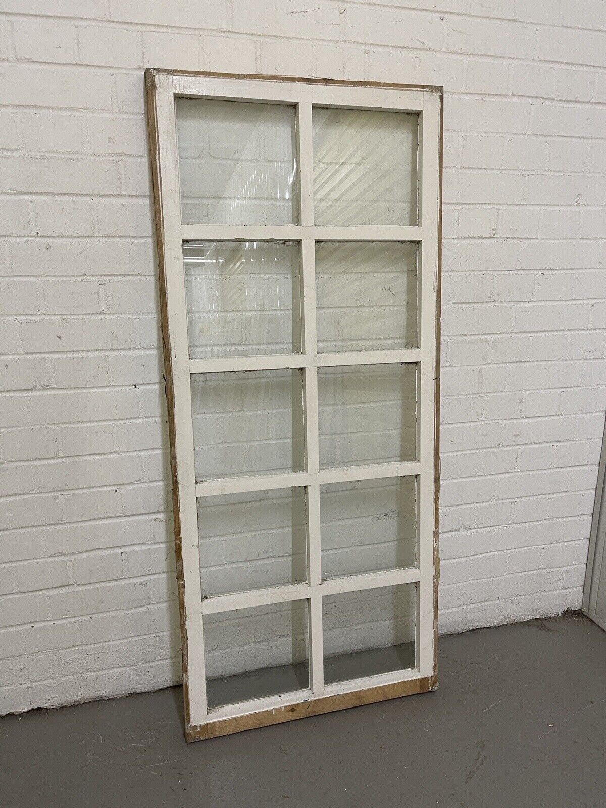 Modern Georgian 10 Panel Wooden Window 605 x 1380mm