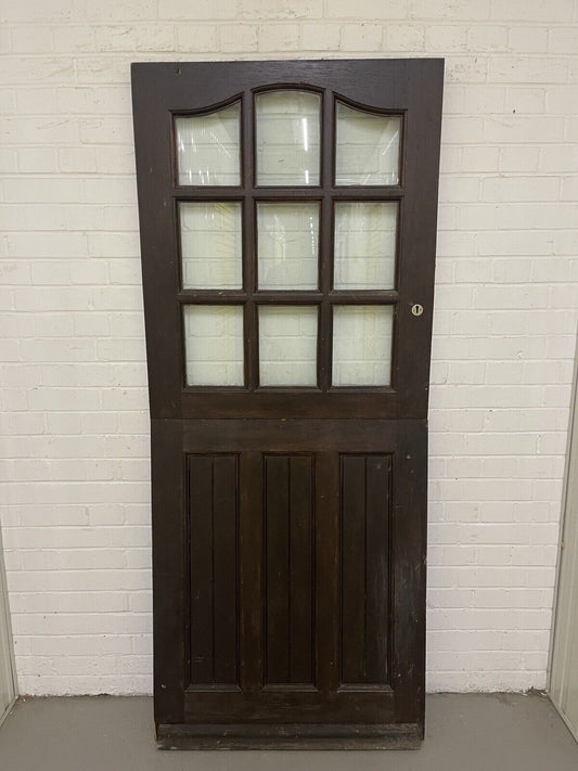 Solid Hardwood External Glass panel Stable Door 1970 X 830mm