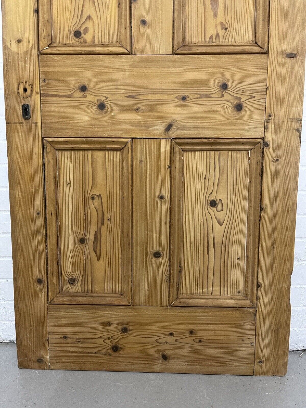 Original Vintage Reclaimed Victorian Pine Internal 4 panel Door 1993 x 825mm