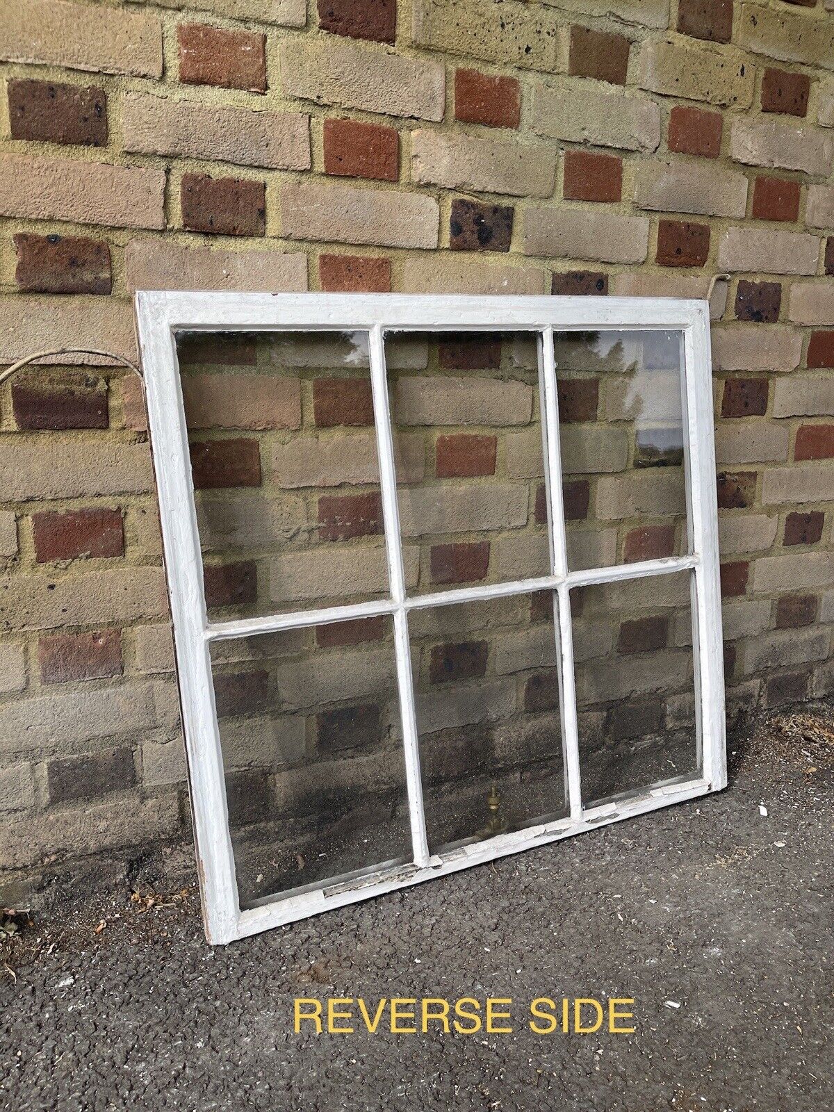 Reclaimed Old Georgian 6 Panel Wooden Window 840 x 775mm