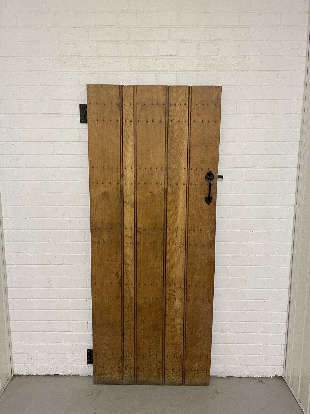 Reclaimed Oak Old Handmade Studded Ledge and Brace door 1840 x 760mm