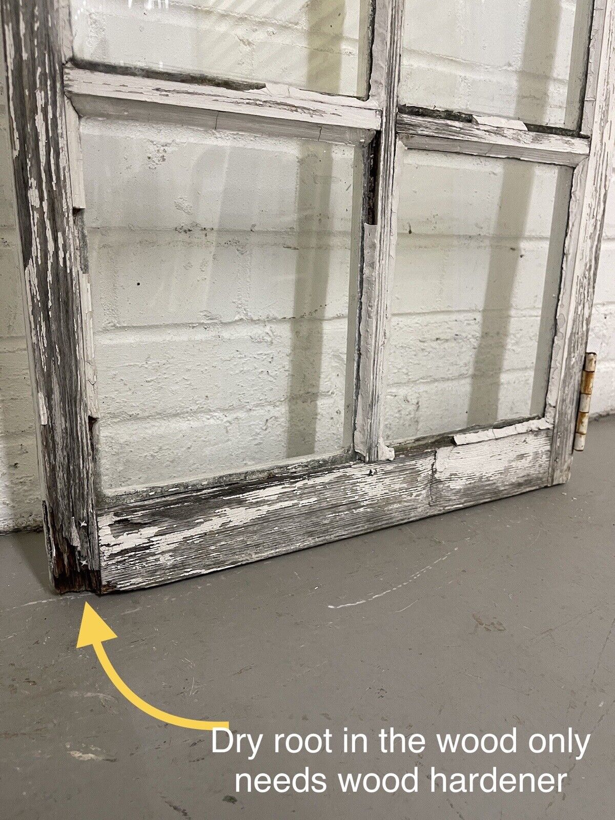 Reclaimed Old Georgian 8 Panel Wooden Window 1165 x 520mm