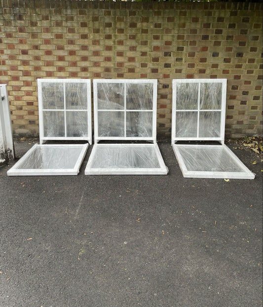 Job Lot Of Georgian Bar Double Glazed Matching Wooden Sash Windows Top Bottom