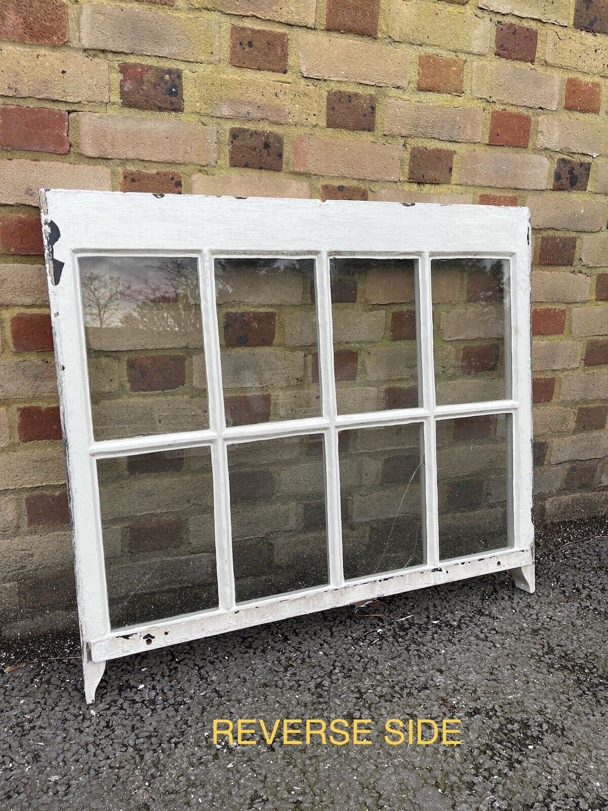 Reclaimed Old Georgian 8 Panel Wooden Window 910 x 795mm