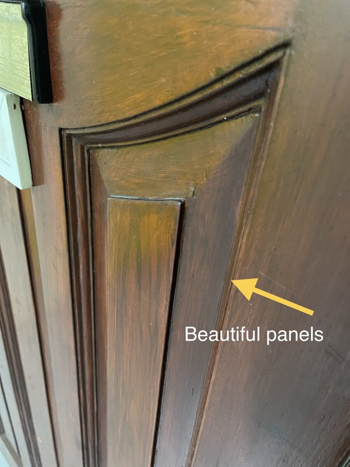 Reclaimed Edwardian Victorian Wooden Panel External Front Door 2075 x 857mm