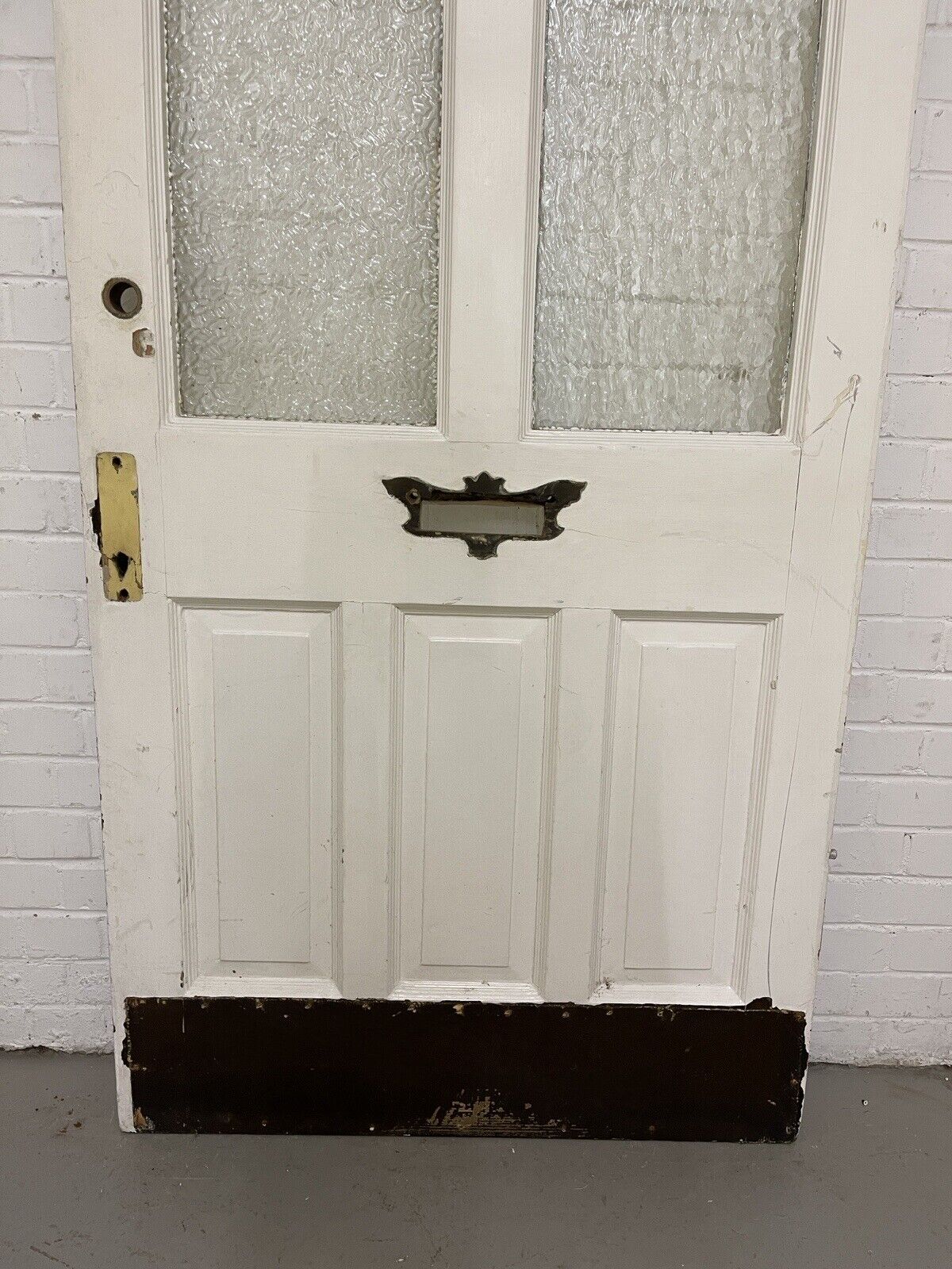 Reclaimed Victorian Edwardian Wooden Panel Front Door 2133 x 910mm