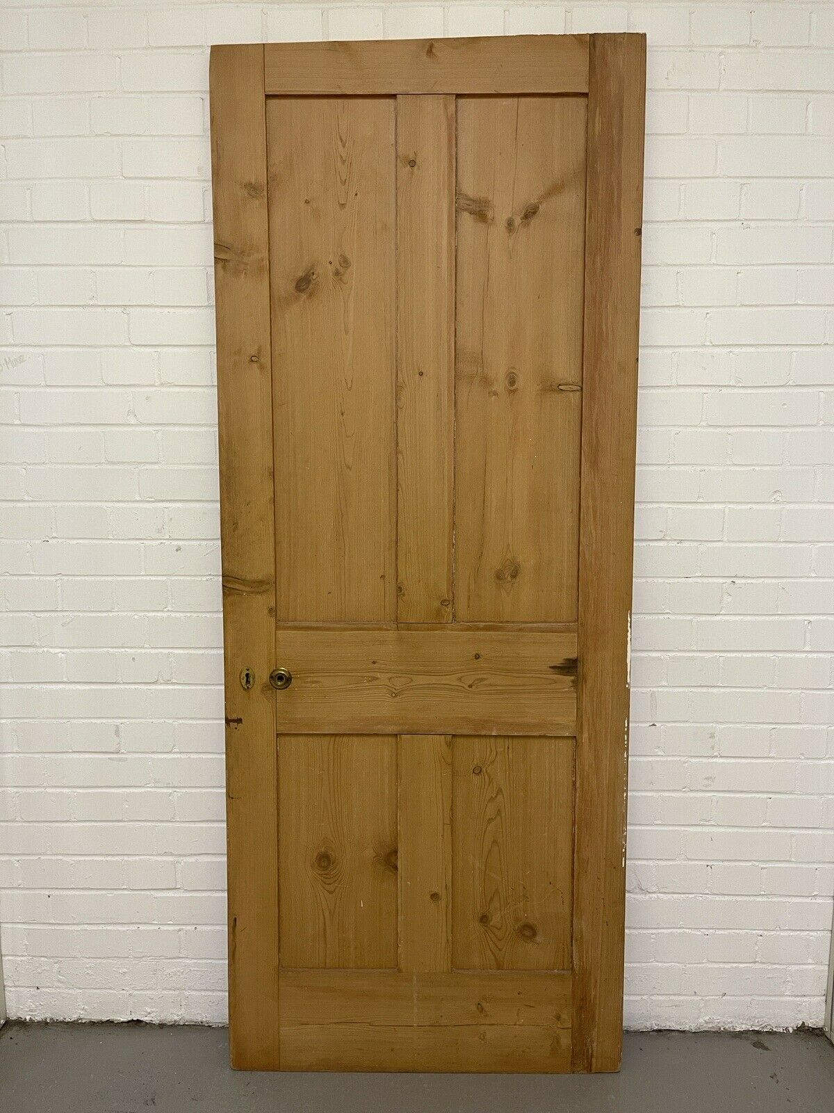 Original Vintage Reclaimed Victorian Pine Internal 4 panel Door 1995 x 805mm