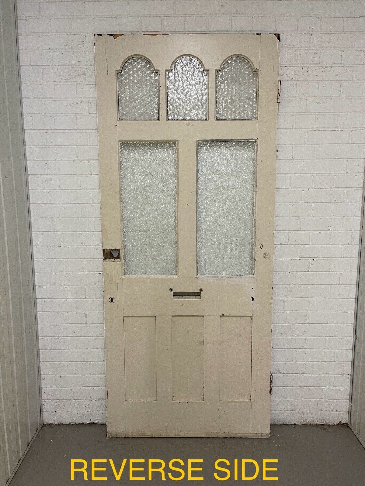 Reclaimed Victorian Edwardian Wooden Panel Front Door 2130 x 911mm