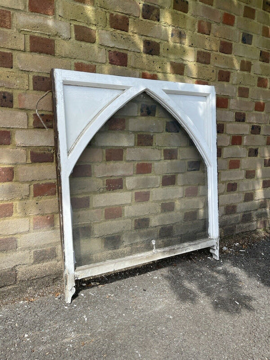 Reclaimed Old Edwardian Arch Wooden Sash Window 1015 x 915mm