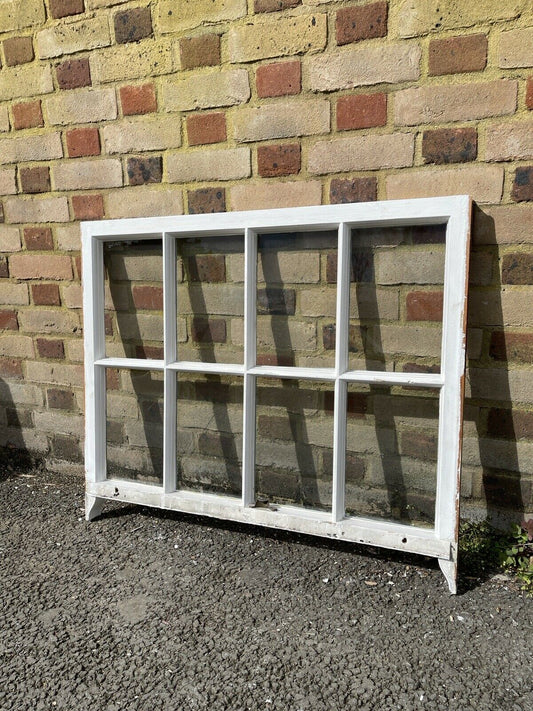 Reclaimed Old Georgian 8 Panel Wooden Sash Window