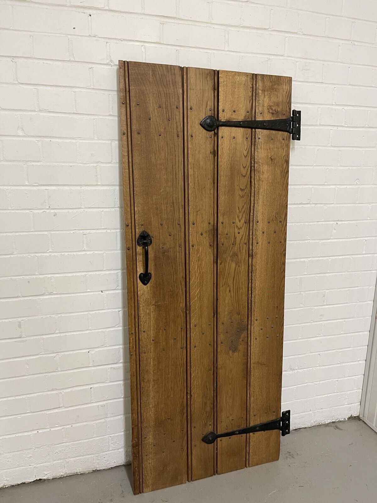 Reclaimed Oak Old Handmade Studded Ledge and Brace door 1547 x 625mm