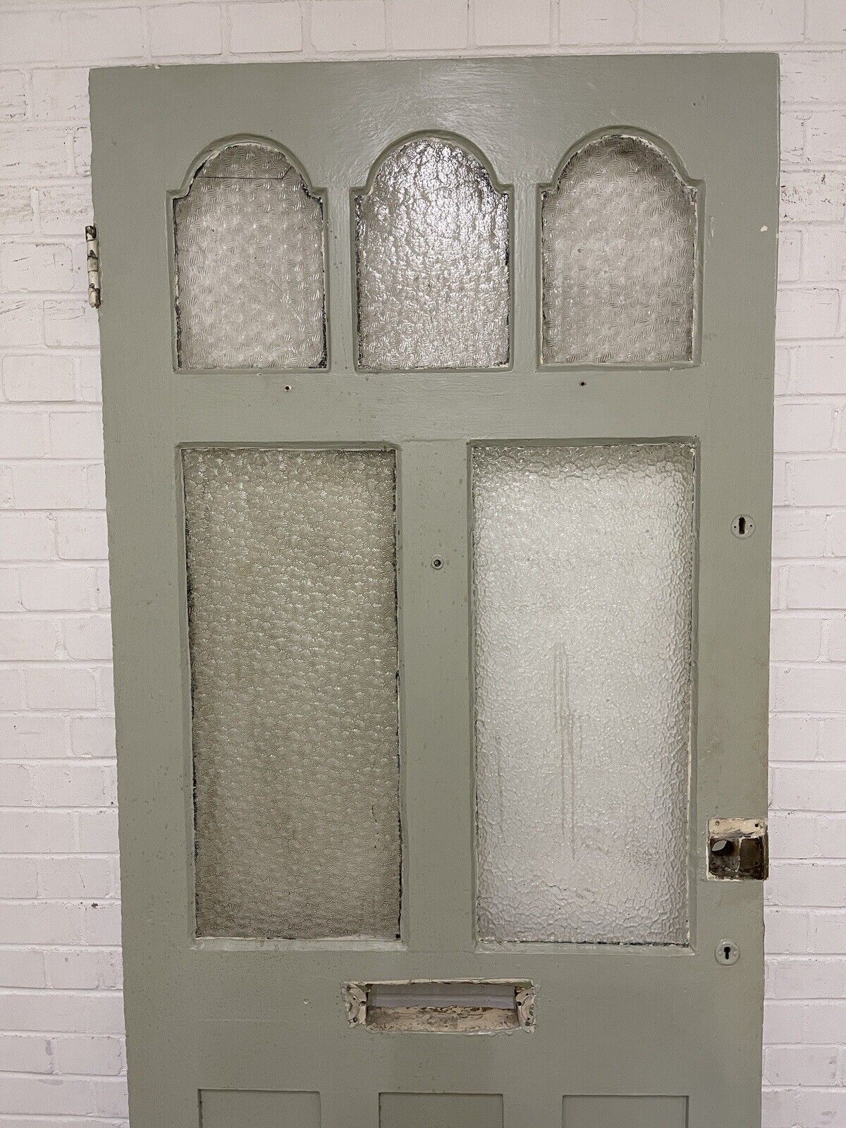 Reclaimed Victorian Edwardian Wooden Panel Front Door 2132 x 910mm