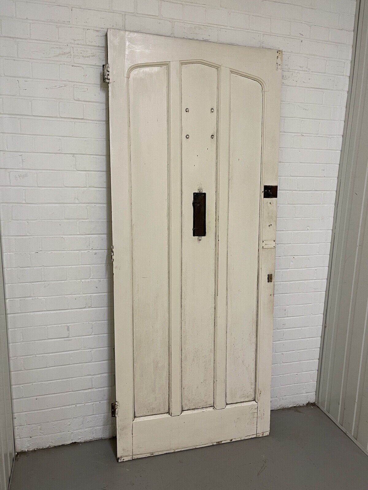 Reclaimed Victorian Edwardian Wooden Panel External Front Door 2073 x 860mm