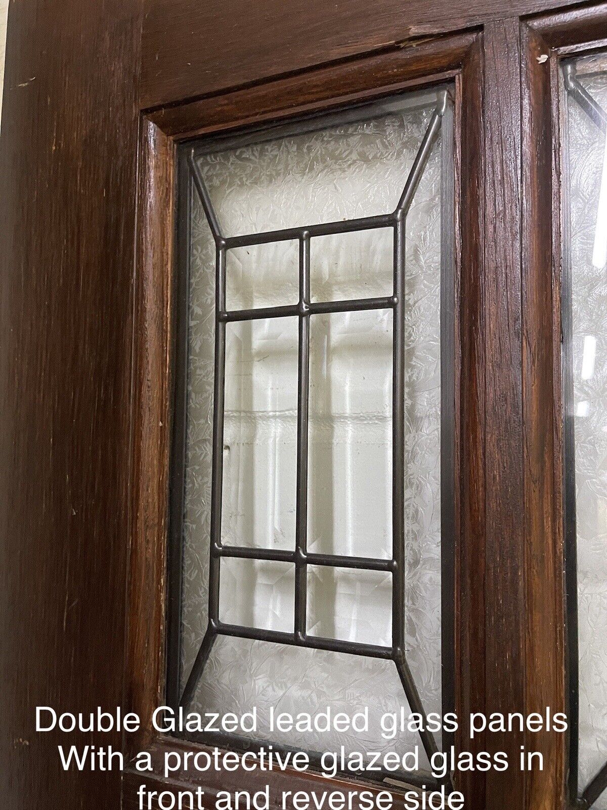 Reclaimed Oak Victorian Edwardian Wooden Panel Front Door 1980 x 840mm