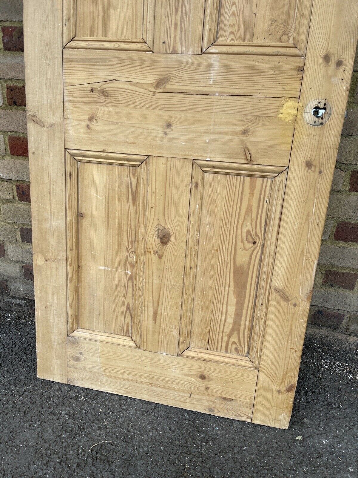 Original Vintage Reclaimed Victorian Pine Internal 4 panel Door 1915 x 753mm