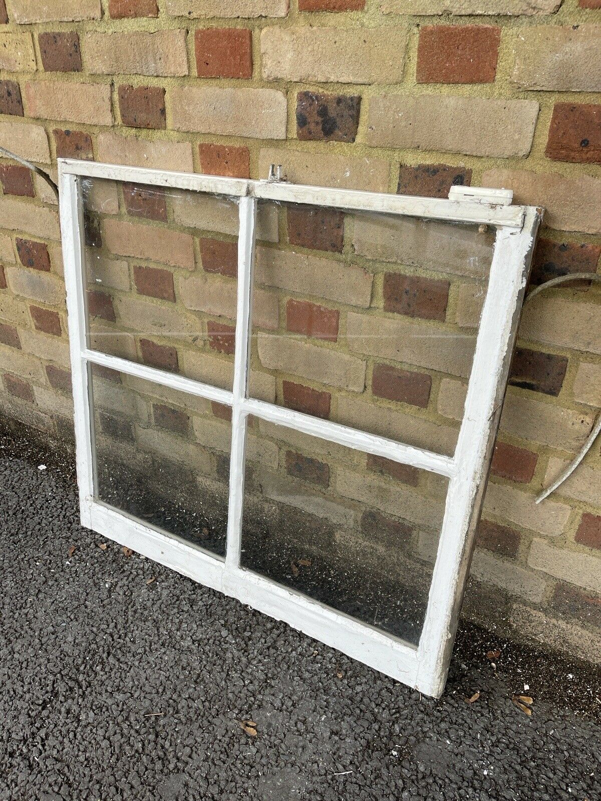 Reclaimed Old Georgian 4 Panel Wooden Window 860 x 785 mm