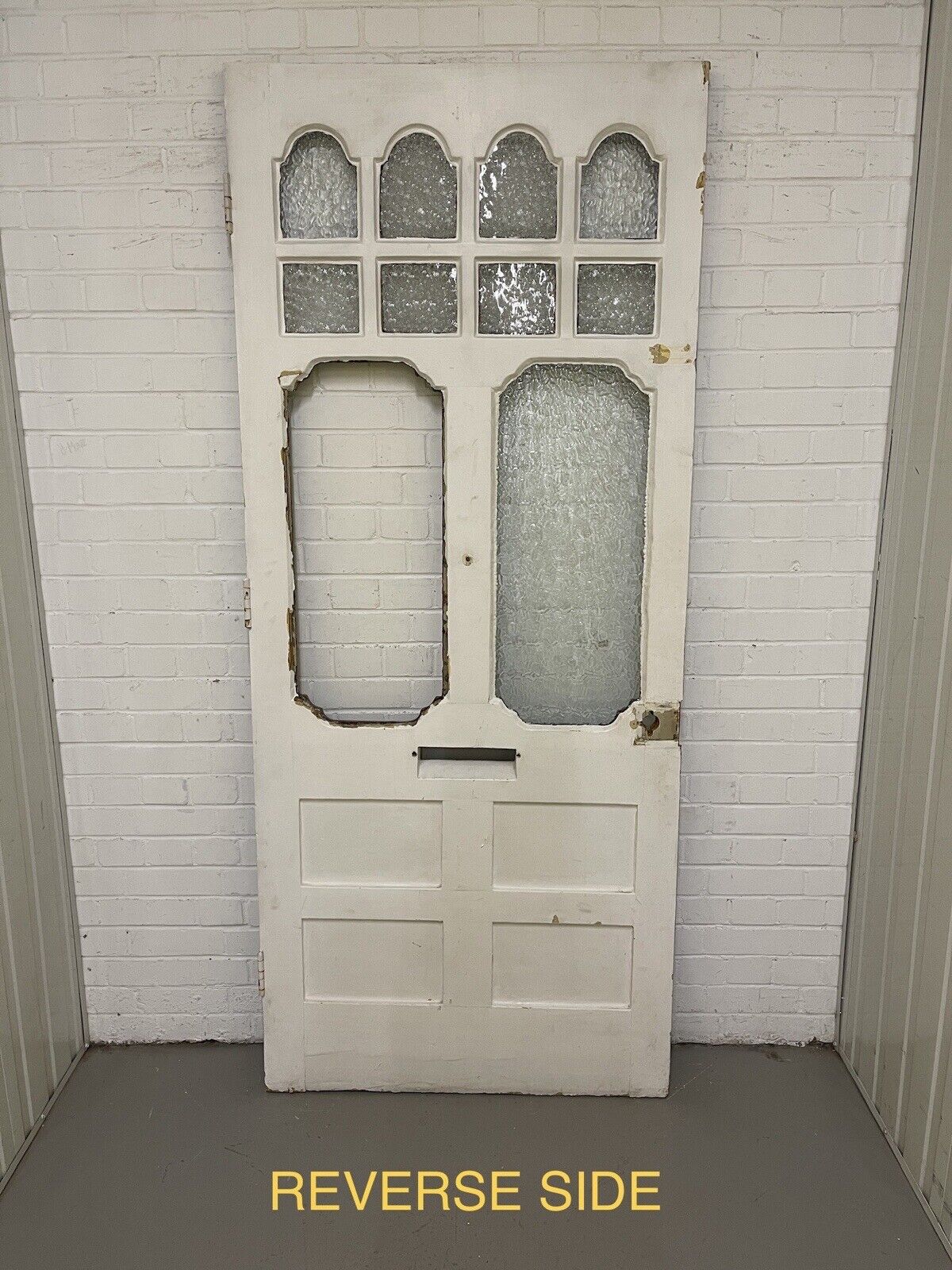 Reclaimed Edwardian Victorian Wooden Panel Front Door 2120 Or 2125 x 902mm